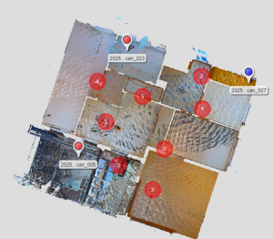 Übersichtkarte eines Scanprojektes